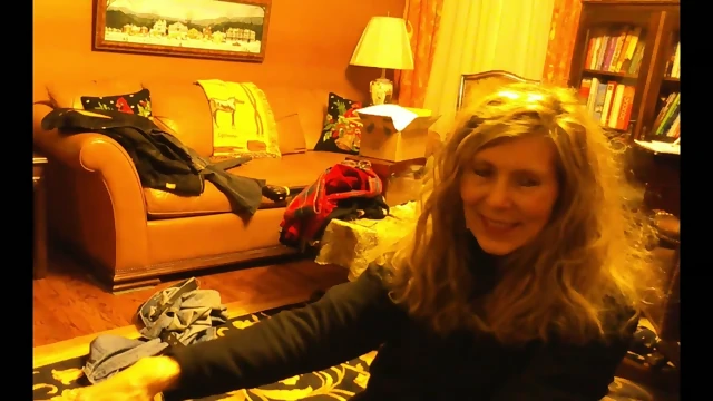 CFNM Toni lets her hair down for new guy