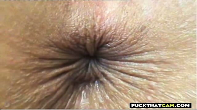 Winking Butthole Close-Up on Webcam
