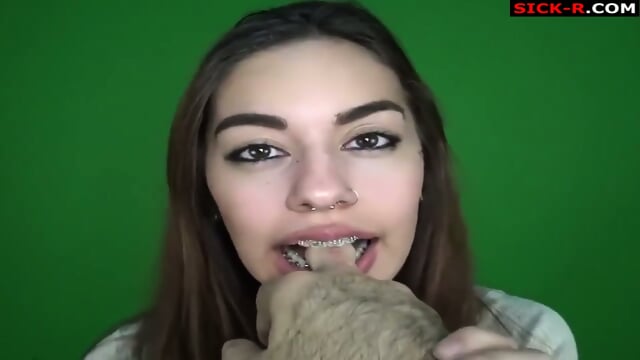 More than one finger can fit in her mouth