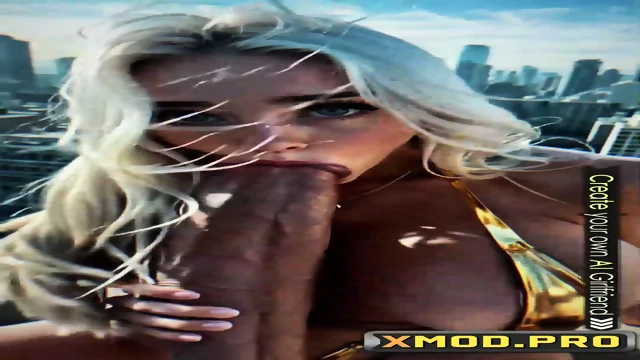 Ai elegant Futanari sovereign enjoys self-oral delight in sultry Created cartoon