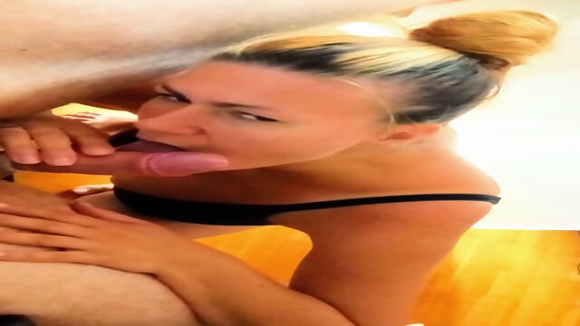 Epicock and Lucy close up blowjob