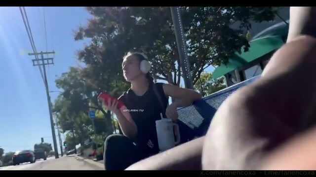 Dickflash grope girl cum