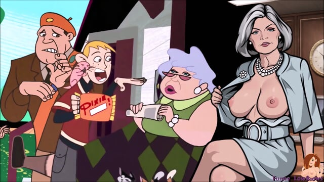 granny BALLBUSTING boy KIM Possible anime kick in the balls