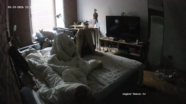 special candid sleeping perfect bare feet closeup Bedroom camera at Tristan Smurfeta reallifecam apartment at Voyeur House TV from 24.01.2026 13 h 50 min to 15 h 51 min
