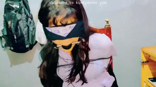 chair bondage girl tied up to a chair K4E