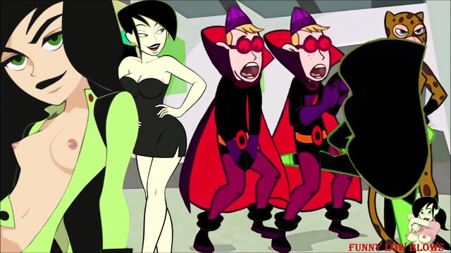 shego BALLBUSTING nerd very hard, anime kick in the balls KIM POSSIBLE