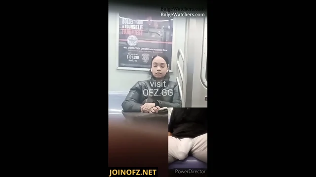 big black cock bulge on train