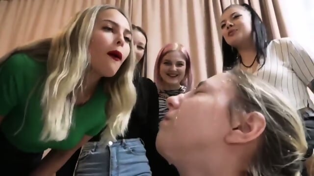 russian mistresses spitting on girl