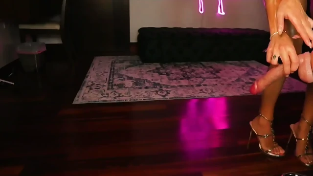 Hot Brunette In Sexy Heels Playing With Her Pussy