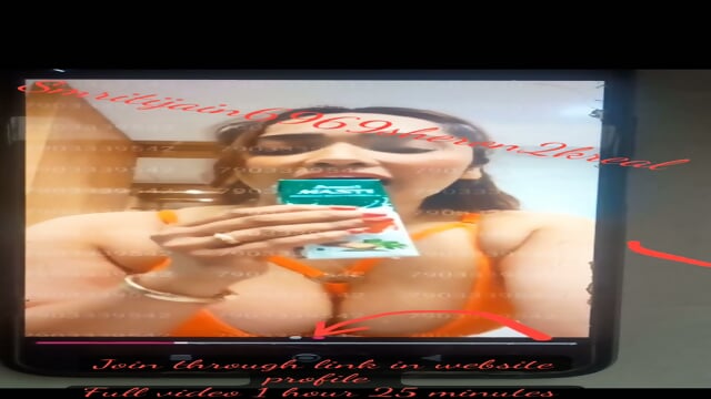 Aditi Mistri Latest Live Video Orange Bra Hot Live