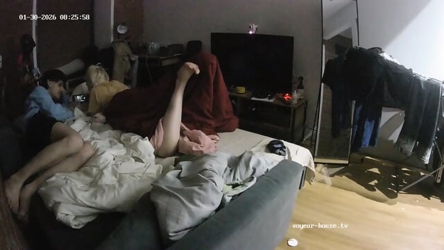 special candid sleeping perfect bare feet closeup scenes Bedroom camera at Tristan & Smurfeta reallifecam apartment at Voyeur House TV 30.01.2026 from 06 h 42 min to 08 h 50 min