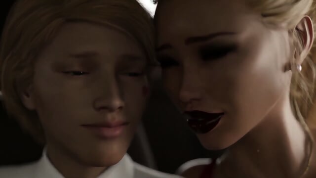 Curvy lady's excitement sparks steamy car passion with creamy climax in 3d animated incÐµst tale