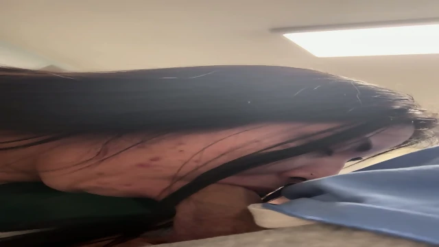 Latina Works With Her Mouth From Home