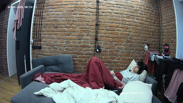 morning sex Bedroom camera at Tristan & Smurfeta reallifecam apartment at Voyeur House TV 05.02.2026 from 07 h 30 min to 09 h 14 min