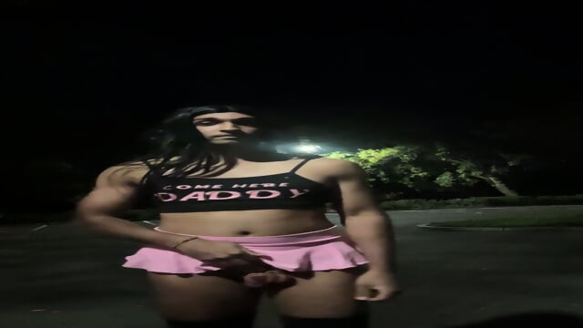 Femboy Flashing in Public