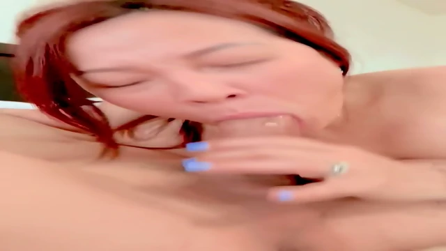 Vietnamese wife getting facefucked on cam