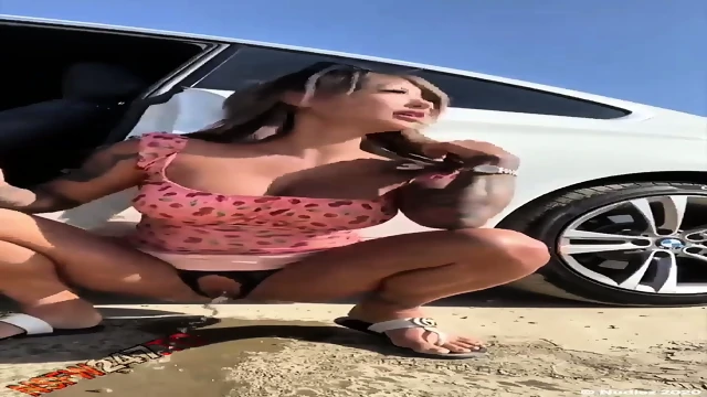 Cute girls peeing outdoor compilation
