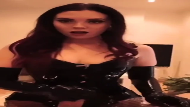 VioletteX - Latex Glove Handjob POV