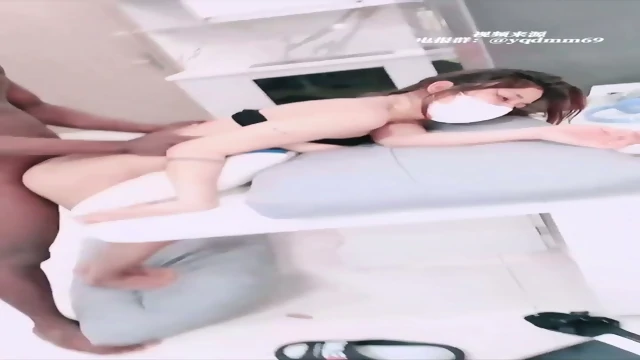 Chinese girl gets doggy by black man