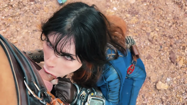 Busty Brunette Vault Dweller Is Thristy & Will Anything For A Drink Of Nuka Cola