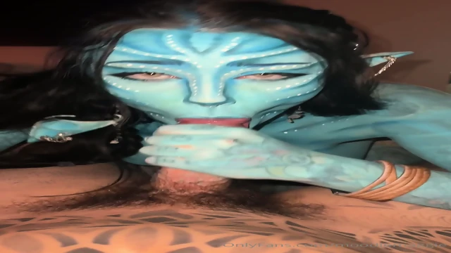 Big-breasted Na'vi Sucking Dick