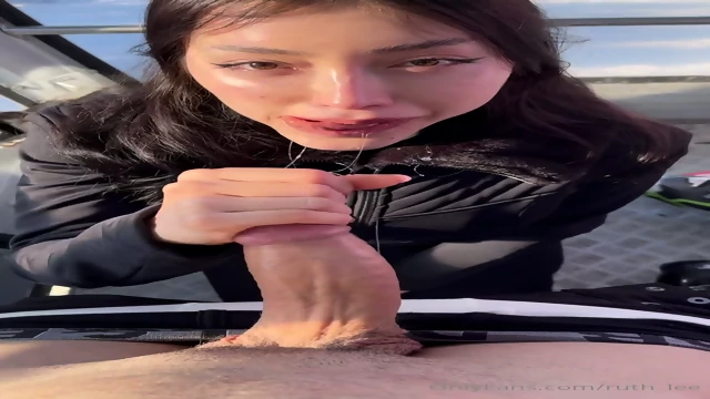 Busty Latina Swallowing Cock