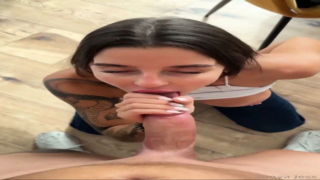 Sonya Jess Grabs A Cock With Both Hands