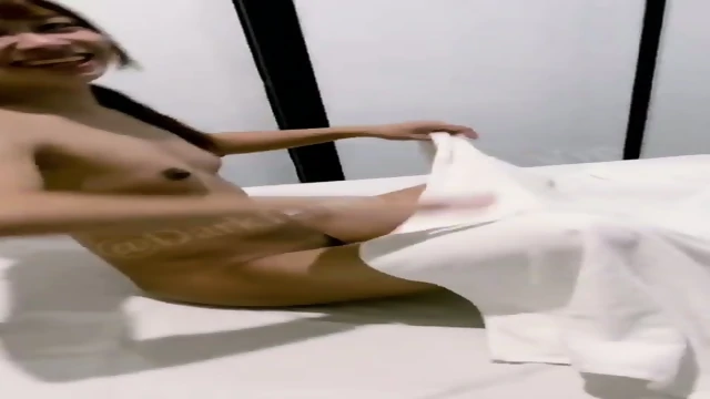 Thai girl fucking two guys in threesome