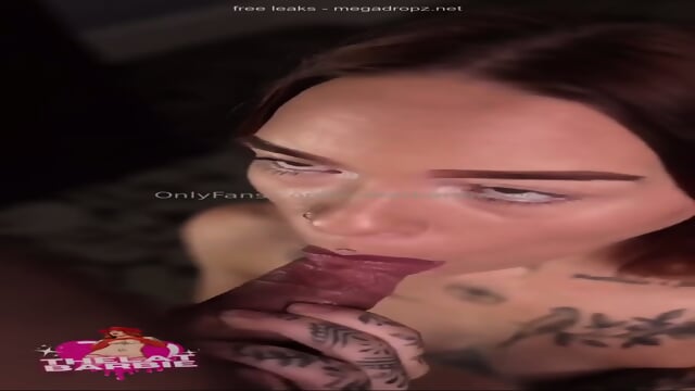 TheLatBarbie Sucks Dick On Her Knees