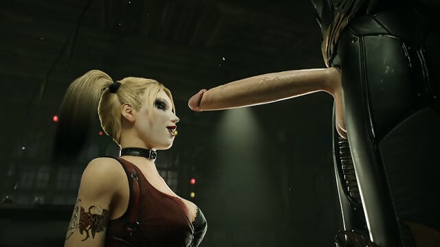 Batgirl And Harley Quinn Futa 3D Animation