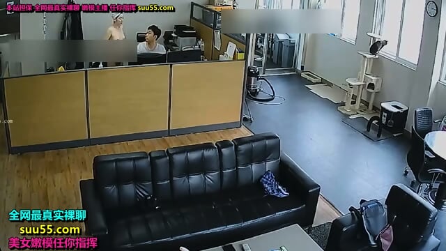 The camera cracked the real secret footage of two beautiful beauties having sex in the office They stripped naked and had passionate intercourse on the sofa