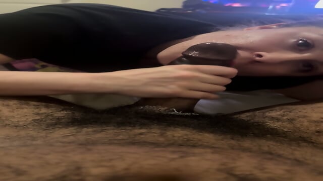 Sloppy bbc blowjob