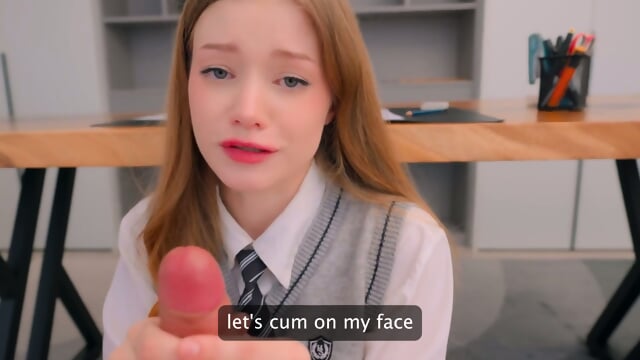 Principal Caught Schoolgirl on Webcam Site! Rough Fuck or Expulsion - Diana Rider English subs