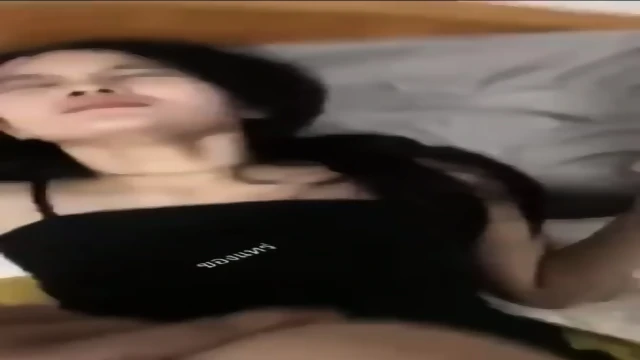 Hairy Thai woman having fun with her man in hotel