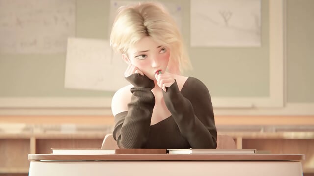 Sweet and Wet Dreams in University Classroom for Cute Gwen Stacy - Animated Porn (2026)