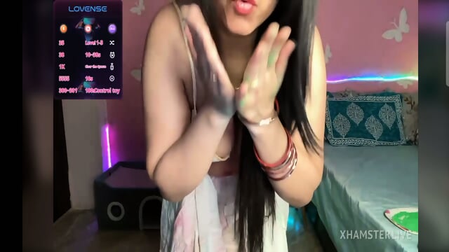 Kanika_9_ holi colour on ass and twerk dance