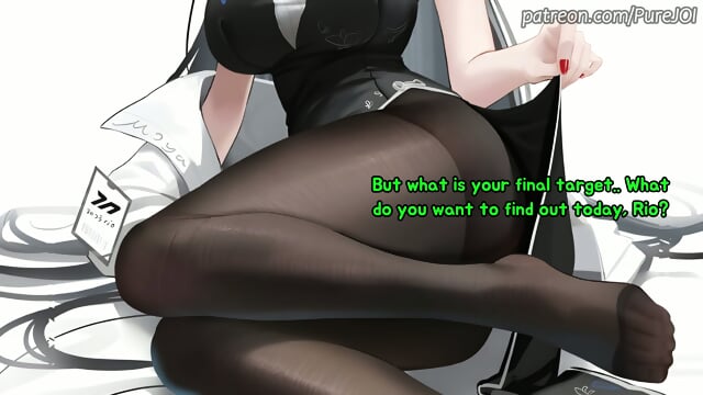 Rio from Blue Archive tests her new innovation on you (Feet/Pantyhose)