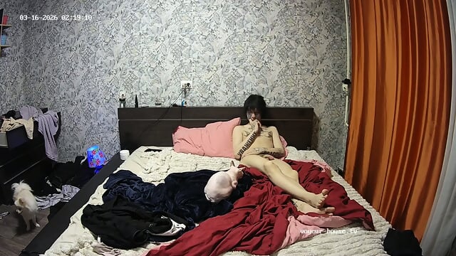 special candid perfect bare feet closeup scenes Bedroom camera at Smurfeta reallifecam apartment at Voyeur House TV 16.03.2026 from 00 h 37 min to 02 h 30 min editat