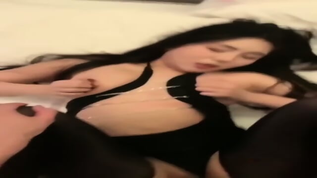 A pornographic video of a couple of East China Normal University's best seniors leaked The contrast between her big breasts and pink pussy is huge Her legs are spread wide and her vibrator is vibrating She kneels down and licks and deepthroats the actress