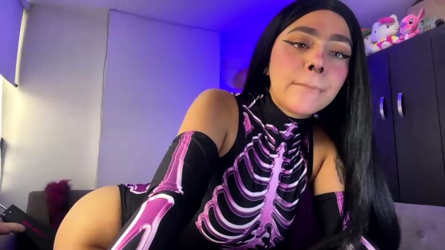 Young teen's first anal experience leaves her shaking and gaping on couch