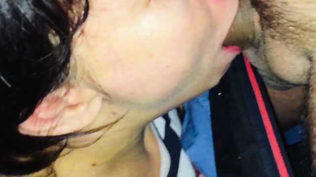 Little Horny Brunette Tough Throat training Lesson Tries to Do Exercises