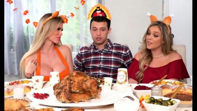 Two Tattooed Milfs Tag Team Birthday Boy In Wild Group Bang