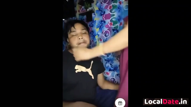 Desi Wife on Tango Hubby Sucking Boobs