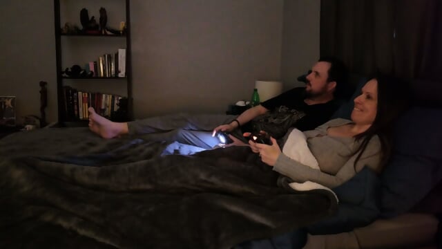 Skinny teen's flat chest bounces while taking a thick black rod deep