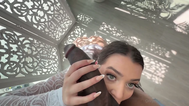 Brunette Beauty Vs Black Monster Dick