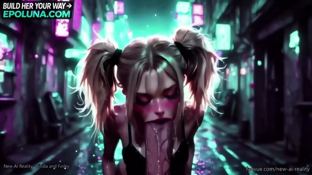 New AI Reality - Firida and Finley - Futanari in the Alleyway