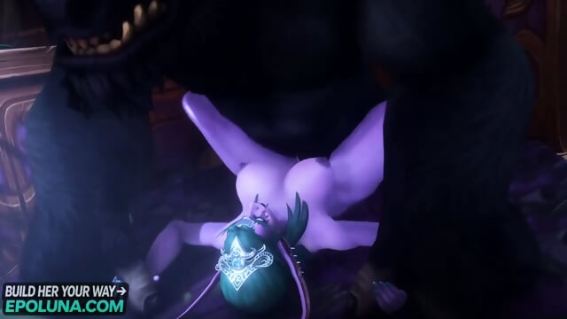 Tauren Missionary Destroys Tyrande Whisperwind - Warcraft