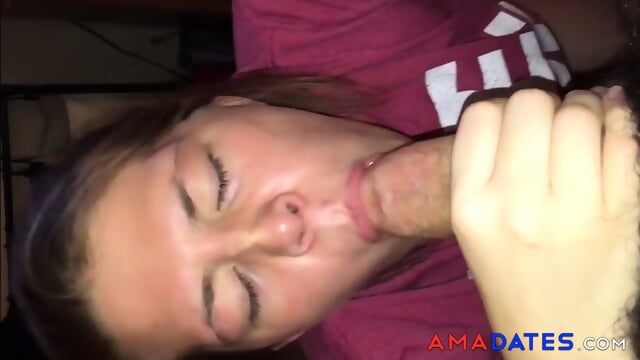 Amateur Blowjob and Cum Swallowing POV