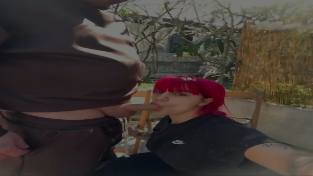 Italian Girlfriend Fucked Outdoor And Cum On Her Face