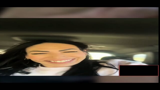 Milf show pussy doogy style in car outdoor